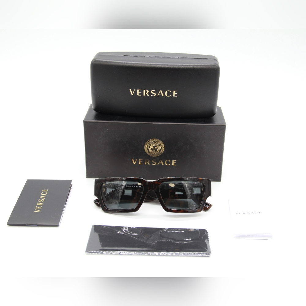 NEW VERSACE VE4459 108/87 UNISEX SUNGLASSES VERSACE MOD 4459 BROWN - Picture 11 of 11